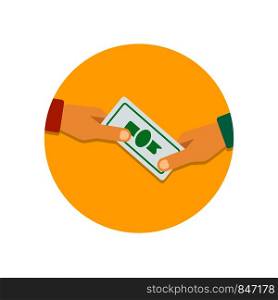 Payment icon in flat style. Business concept. Eps10. Payment icon in flat style. Business concept