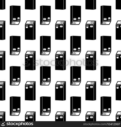 Payment machine pattern seamless background texture repeat wallpaper geometric vector. Payment machine pattern seamless vector