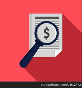 Payment paper icon. Flat illustration of payment paper vector icon for web design. Payment paper icon, flat style