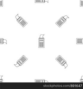 Payment terminal pattern seamless vector repeat geometric for any web design. Payment terminal pattern seamless vector