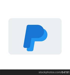 paypal card, Icon on isolated background