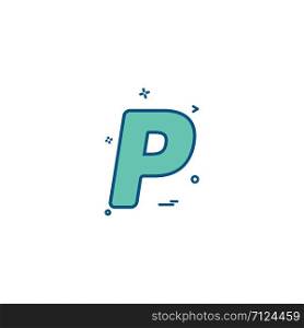 Paypal icon design vector