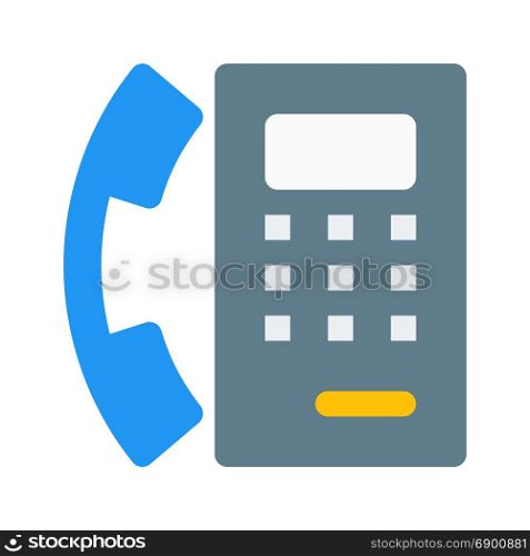 payphone, icon on isolated background