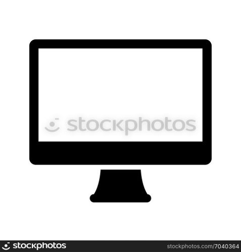 pc monitor, icon on isolated background