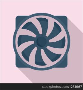 Pc plastic fan icon. Flat illustration of pc plastic fan vector icon for web design. Pc plastic fan icon, flat style