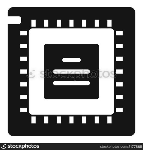 Pc processor icon simple vector. Computer core. Internet science. Pc processor icon simple vector. Computer core