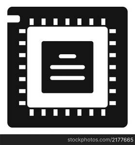 Pc processor icon simple vector. Computer core. Internet science. Pc processor icon simple vector. Computer core