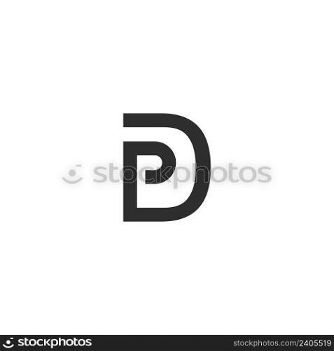 PD letter logo vector icon illustration design
