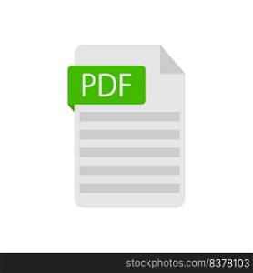 Pdf document, great design for any purposes. Flat icons. Vector illustration. stock image. EPS 10.. Pdf document, great design for any purposes. Flat icons. Vector illustration. stock image. 