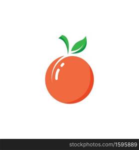 peach fruit icon vector illustrtion design template