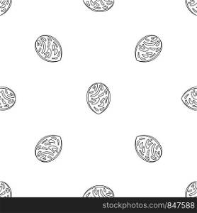 Peach seed pattern seamless vector repeat geometric for any web design. Peach seed pattern seamless vector