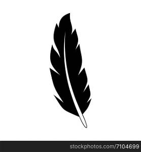 Peacock feather icon. Simple illustration of peacock feather vector icon for web design isolated on white background. Peacock feather icon, simple style