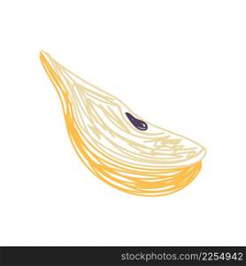 Pear fruit. Hand drawn vector illustration. Pen or marker doodle sketch.