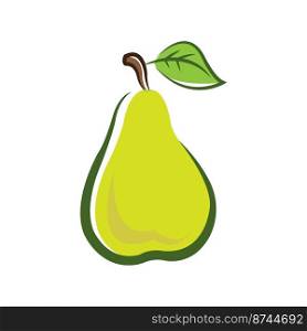 pear fruit icon logo vector design template