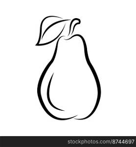 pear fruit icon logo vector design template