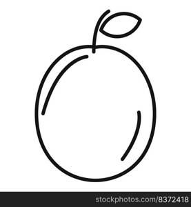 Pear fruit icon outline vector. Eco farm. Vegetable food. Pear fruit icon outline vector. Eco farm