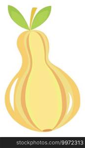 Pear fruit, illustration, vector on white background