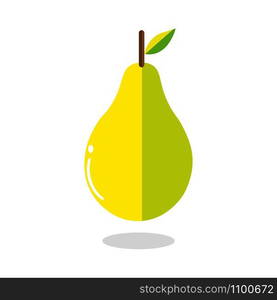 pear fruit logo vector