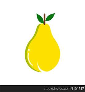 pear fruit logo vector