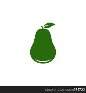 Pear fruit logo vector icon illustration design