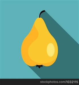 Pear icon. Flat illustration of pear vector icon for web design. Pear icon, flat style