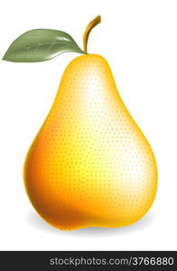 pear on a white background. 10 EPS