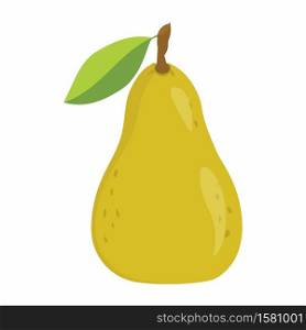 pear on the white background,sweet fruit, pear isolated object on a white background. pear on the white background