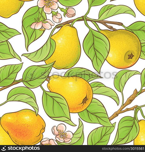 pear vector pattern. pear branches vector pattern on white background