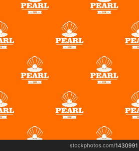 Pearl gem pattern vector orange for any web design best. Pearl gem pattern vector orange