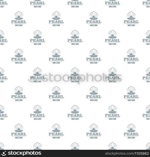 Pearl gem pattern vector seamless repeat for any web design. Pearl gem pattern vector seamless