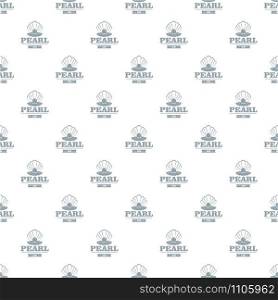 Pearl gem pattern vector seamless repeat for any web design. Pearl gem pattern vector seamless