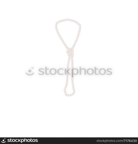 Pearl necklage or pearl choker on white background, Glittering jewelry.. Pearl necklage or pearl choker on white background