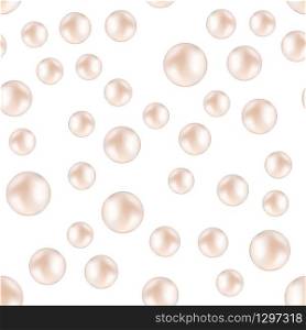 Pearls Seamless Pattern - Vector