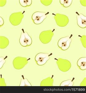 Pears seamless pattern background vector ,illustration