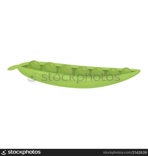 Peas icon cartoon vector. Green plant. Sweet vegetable. Peas icon cartoon vector. Green plant