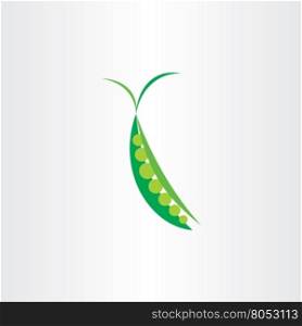 peas icon vector symbol logo design