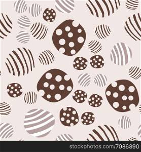 Pebble seamless pattern. Abstract geometric dotted texture background. Hand drawn stones wallpaper. Vector illustration. Abstract pebble seamless pattern. Hand drawn stones wallpaper.