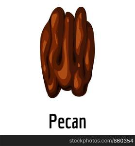 Pecan icon. Cartoon of pecan vector icon for web design isolated on white background. Pecan icon, cartoon style