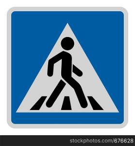 Pedestrian icon. Flat illustration of pedestrian vector icon for web.. Pedestrian icon, flat style.