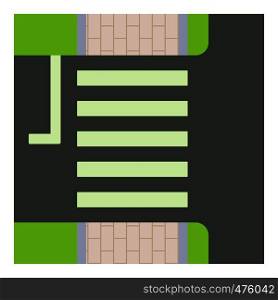 Pedestrian zone icon. Cartoon illustration of pedestrian zone vector icon for web. Pedestrian zone icon, cartoon style