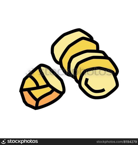 peel potatoes color icon vector. peel potatoes sign. isolated symbol illustration. peel potatoes color icon vector illustration
