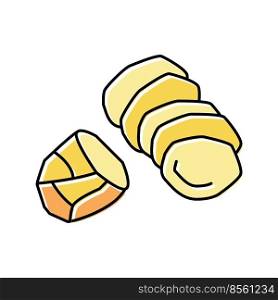 peel potatoes color icon vector. peel potatoes sign. isolated symbol illustration. peel potatoes color icon vector illustration