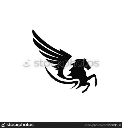 Pegasus Vector Logo Template vector illustration