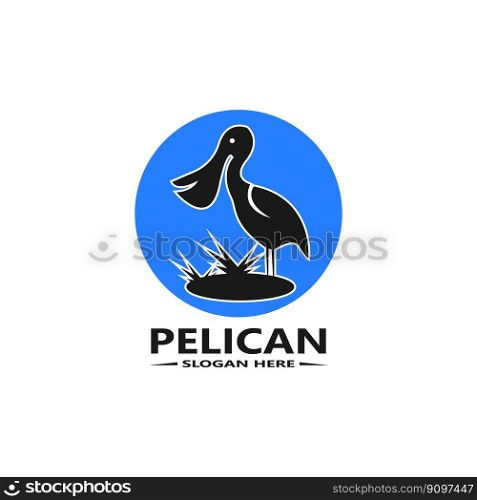 Pelican Simp≤Logo Vector Illustration