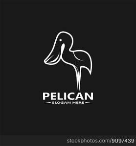Pelican Simple Logo Vector Illustration