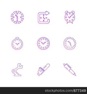 pen , education , saw , cutter , Watch , time , clock , alaram , day , timers , icon, vector, design, flat, collection, style, creative, icons , setting , gear ,