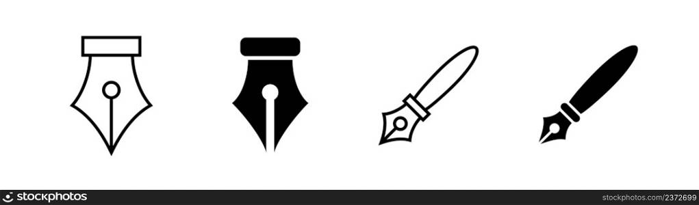Pen icon design element suitable for website, print design or app