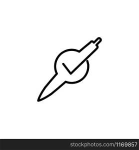 Pen icon design template vector