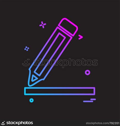Pen icon design vector