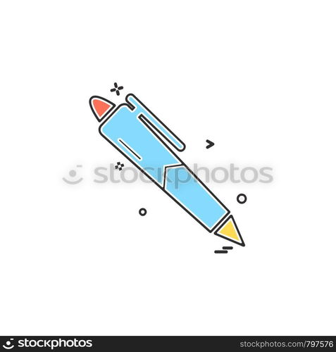 Pen icon design vector